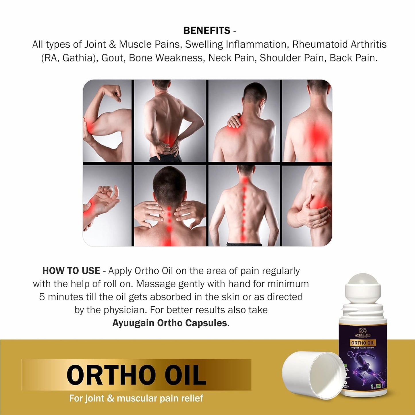 ORIGINAL™ AYURVEDIC PAIN RELIEF OIL (AWARD WINNING PRODUCT)