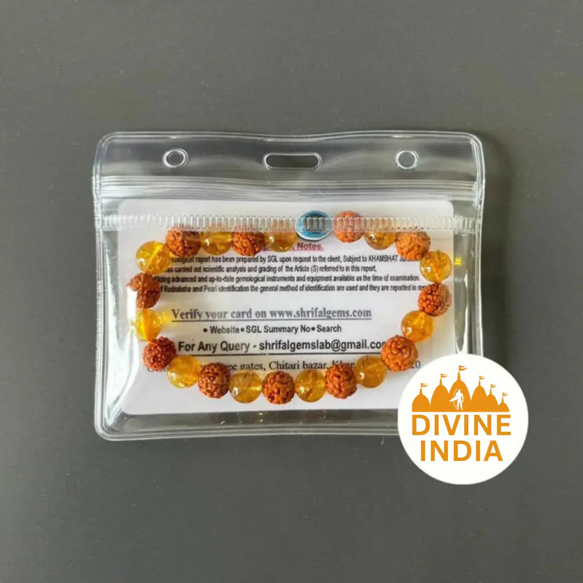 Rudraksha & Citrine Bracelet : Buy 1 Get 1 Free
